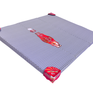 Nệm gấp 3 bông ép khoan lỗ RUBY, vải xốp gấm hoặc vải 4D