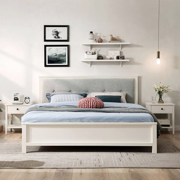 Giường ngủ bằng gỗ chất lượng cao cho gia đình GHS-9136