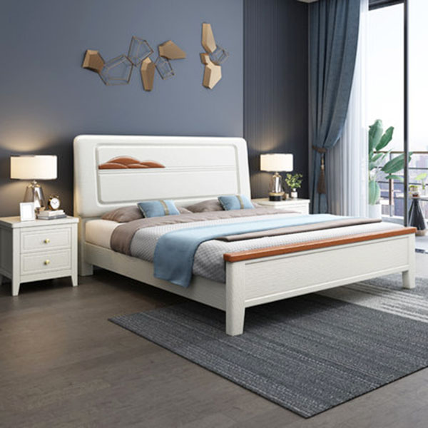 Giường ngủ cao cấp bằng gỗ cho gia đình GHS-9109