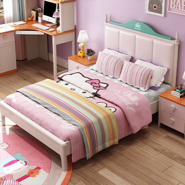 Giường ngủ gia đình bọc da cao cấp GHS-9118