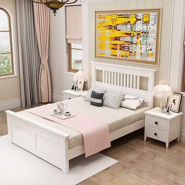 Giường ngủ gia đình hiện đại thiết kế tiện dụng GHS-9015