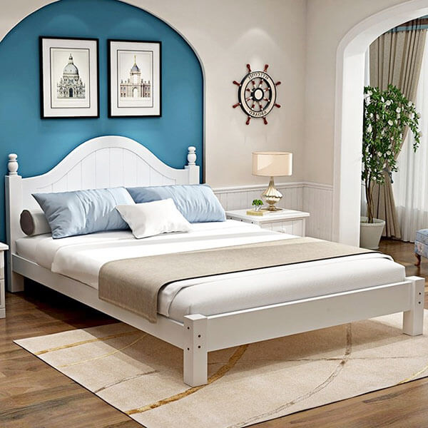 Giường ngủ gia đình thanh lịch bằng gỗ tự nhiên GHS-9068