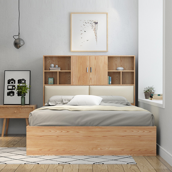 Giường ngủ gỗ thiết kế tiện dụng GHS-9026