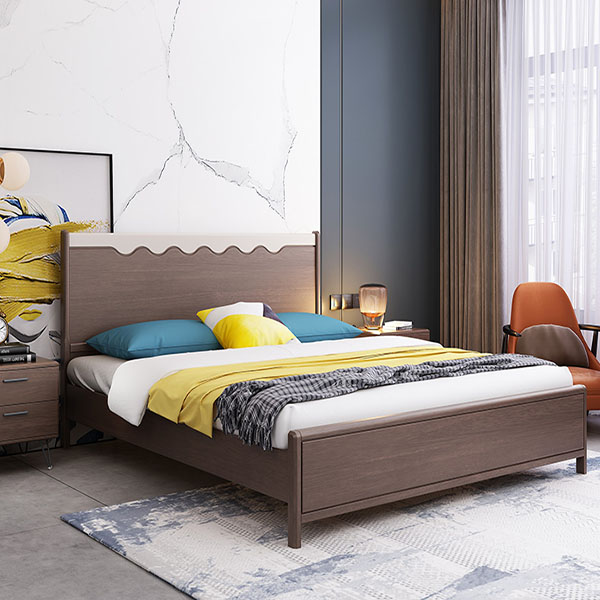 Giường ngủ gỗ tự nhiên cao cấp cho gia đình GHS-9110