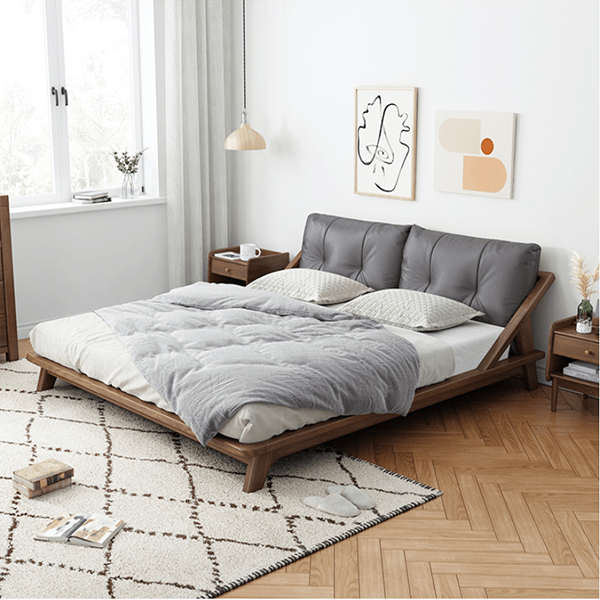 Giường ngủ hiện đại bằng gỗ tự nhiên GHS-9089