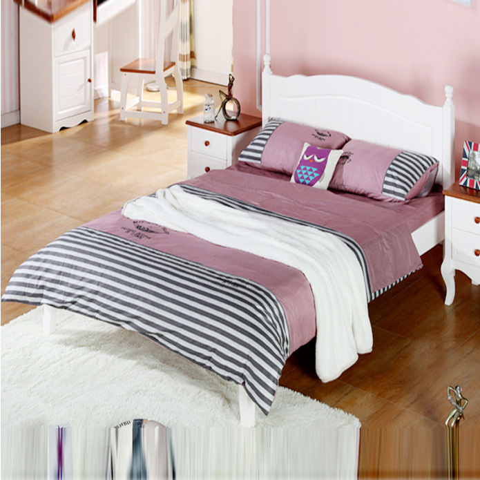 Giường gỗ tự nhiên phong cách Bắc Âu GHS-939