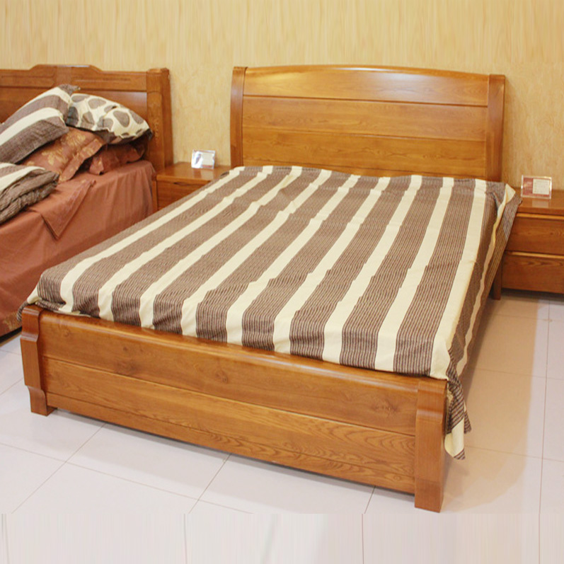 Giường gỗ tự nhiên, giường cổ điển đẹp GHS-947