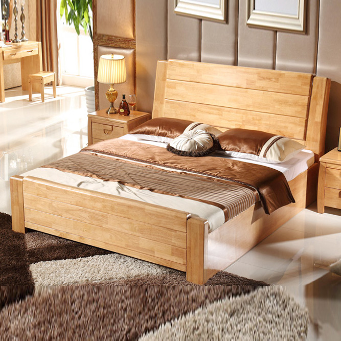 Giường ngủ gỗ sồi tự nhiên GHS-959