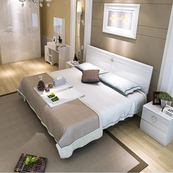 Giường ngủ gỗ gia đình thiết kế đẹp hiện đại GHS-9073