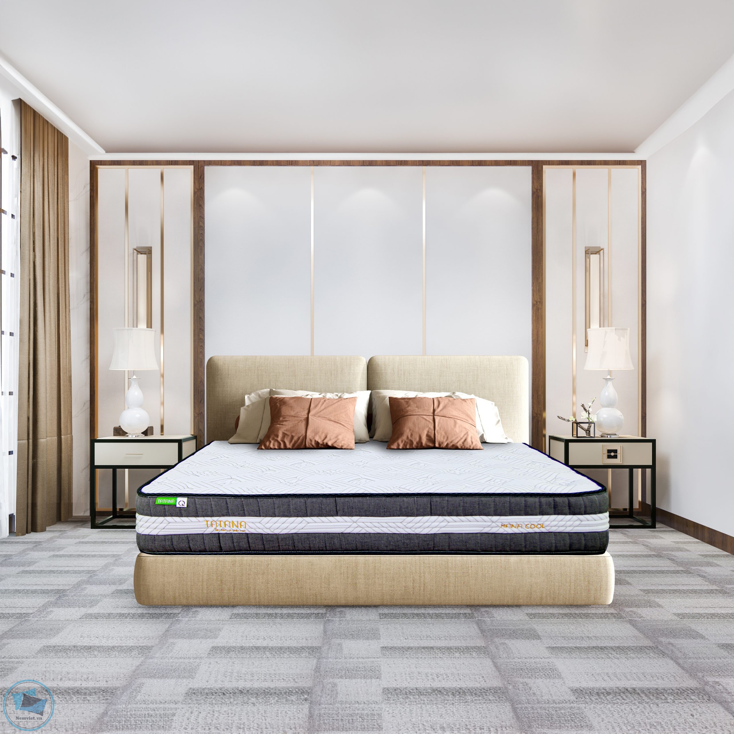 Nệm lò xo túi Hana Cool New Tatana
