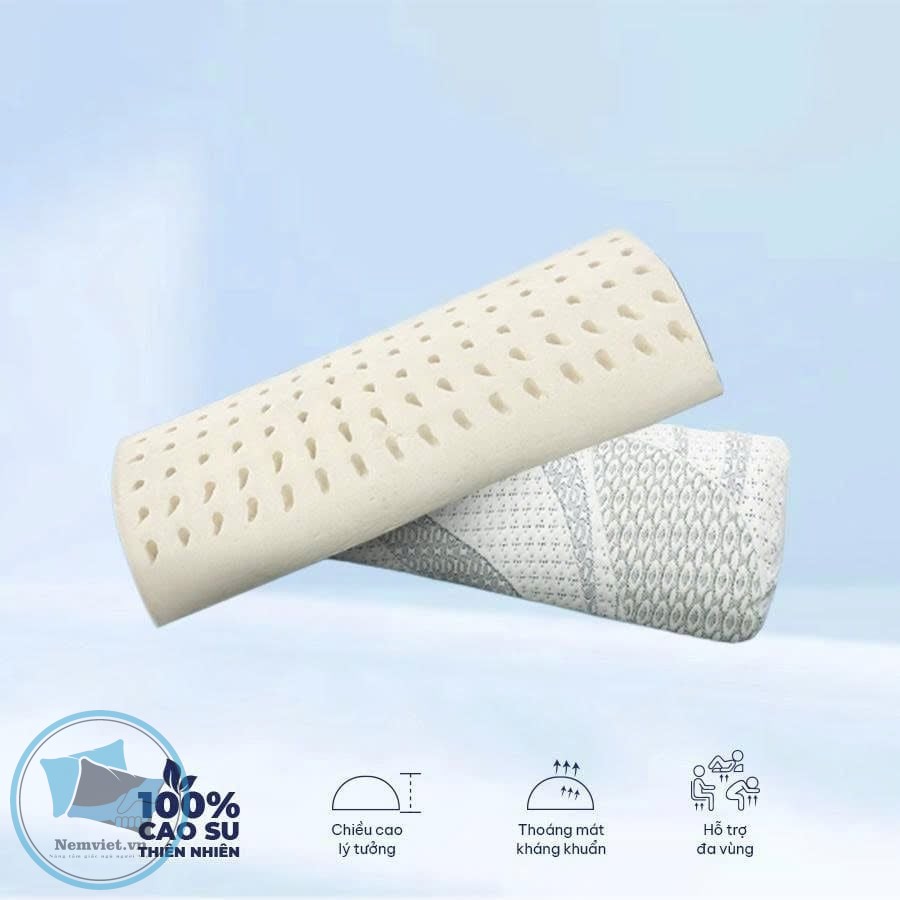 Gối Cao Su - Gối Half Moon