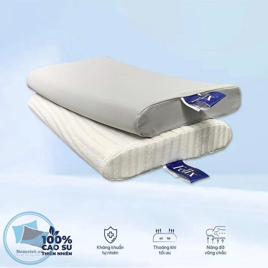 Gối Joy – Gối lót lưng cao su thiên nhiên nâng đỡ cấu trúc cột sống toàn diện